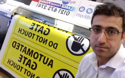 Automated gate sign boards designed and printed in house. #bigprintbirmingham #printingbirmingham #bigprintbham #signmaker #signs #printshop #signboards