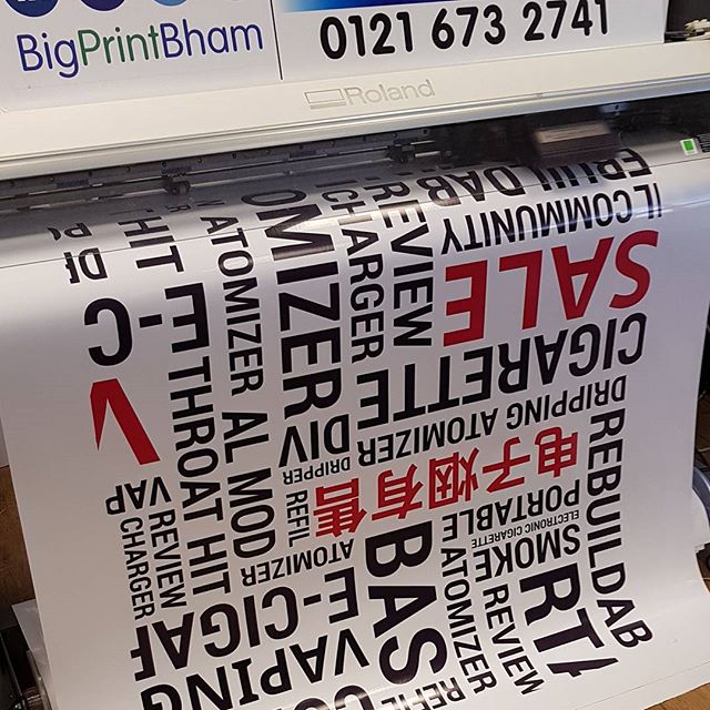 Vinyl's being printed. #bigprintbirmingham #printingbirmingham #signmaker #signs #printshop #vinyls #vinylstickers