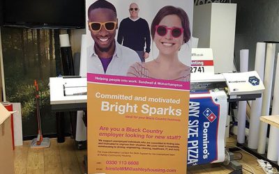 1 of 6 roller banners for this client. #bigprintbirmingham #printingbirmingham #signmaker #signs #printshop #rollerbanner #popupbanner @ashleycommunutyhousing