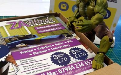 A5 flyers for ZA Blinds. #bigprintbirmingham #printingbirmingham #bigprintbham #signmaker #signs #printshop #flyers #a5flyers