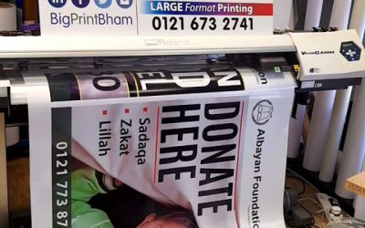 A0 size posters being printed for Albayan.Org.Uk #bigprintbirmingham #printingbirmingham #signmaker #signs #birmingham #windowart #printshop #posters #a3poster #charity #religion