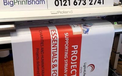 Light 4 life PVC banners being printed x2 #bigprintbirmingham #printingbirmingham #signmaker #signs #printshop #pvcbanners #outdoorbanners
