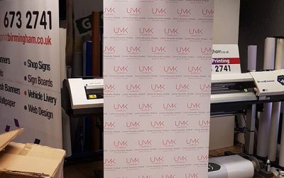 Roller banner for a makeup artist #bigprintbirmingham #printingbirmingham #signmaker #signs #birmingham #printshop #rollerbanner #popupbanner #Makup #makeupartist #beauty