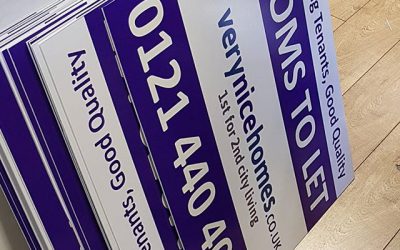 Estate agent boards designed and printed. Ready for collection #bigprintbirmingham #printingbirmingham #signmaker #signs #printshop #correxboards #estateagents