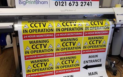 Security Signs for a local mosque #bigprintbirmingham #printingbirmingham #signmaker #signs #printshop #securitysigns #gatesigns #cctv