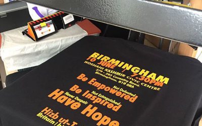 Pressing t-shirts #bigprintbirmingham #printingbirmingham #signmaker #signs #printshop #t-shirt #garmentprinting #cuatomtshirts #charity