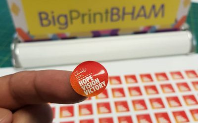 Circle stickers 20x20mm #bigprintbirmingham #printingbirmingham #signmaker #signs #birmingham #windowart #printshop #stickers #circlestickers