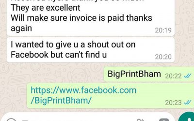 Another happy customer. #bigprintbirmingham #printingbirmingham #signmaker #signs #printshop #signshop #a5flyers #testimonials #happyclients #happy