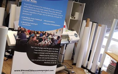 Roller banner ready for collection. #bigprintbirmingham #printingbirmingham #signmaker #signs #printshop #shopsigns #rollerbanner