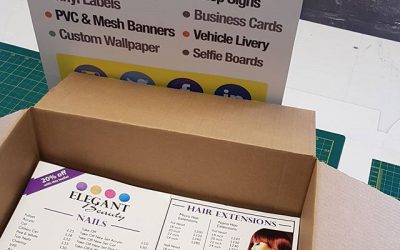 A5 flyers x1000 double sided ready for collection for elegant beauty. #bigprintbirmingham #printingbirmingham #signmaker #signs #printshop #signshop #a5flyers #beauty