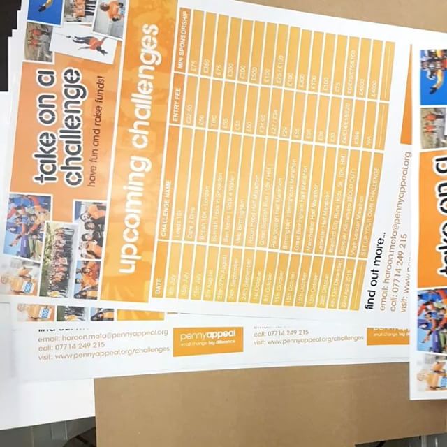 Small quantities of A3, A4 and A5 posters are being printed. #bigprintbirmingham #printingbirmingham #signmaker #signs #birmingham #windowart #printshop #signshop #a4flyers #posters @pennyappeal