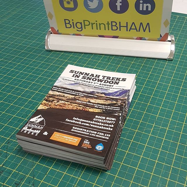 250 A5 flyers ready for collection #bigprintbirmingham #printingbirmingham #signmaker #signs #birmingham #windowart #printshop #signshop #a5flyers