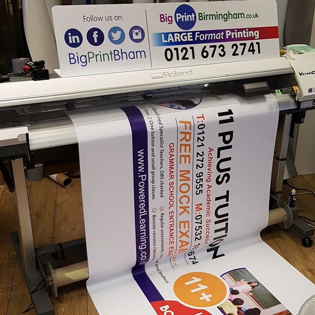 6×2 PVC banners being printed x2 #bigprintbirmingham #printingbirmingham #signmaker #signs #birmingham #windowart #printshop #signshop #pvcbanners