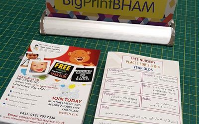 A5 flyers double sided x500 ready for collection. #bigprintbirmingham #printingbirmingham #signmaker #signs #birmingham #windowart #shopwindows #signboards #printshop #signshop # nursery
