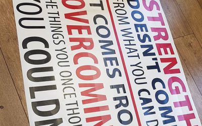 2 colour Wallart ready for collection. #bigprintbirmingham #printingbirmingham #signmaker #signs #birmingham #windowart #printshop #signshop #wallart