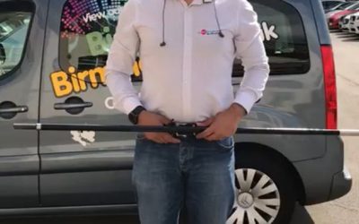 Mak demonstrates how a flag banner is assembled. Order yours today #bigprintbirmingham #printingbirmingham #signmaker #signs #birmingham #printshop #signshop #shopsign