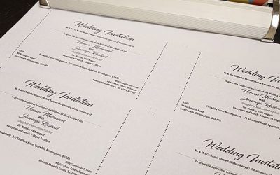 Wedding cards being printed. Call me if you need any, I design and print #bigprintbirmingham #printingbirmingham #signmaker #signs #birmingham #windowart #printshop #signshop #wedding #weddingcard