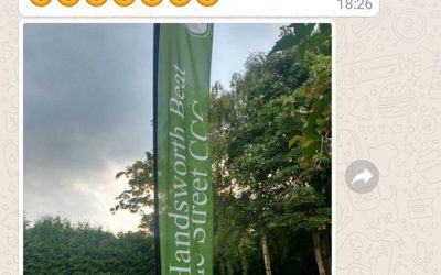 Another happy customer. #bigprintbirmingham #printingbirmingham #signmaker #signs #birmingham #windowart #shopwindows #signboards #printshop #signshop #featherbanner #flagbanner