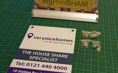 Plaque designed, priced and easy for collection for very nice homes. #bigprintbirmingham #printingbirmingham #signmaker #signs #birmingham #windowart #shopwindows #signboards #printshop #signshop