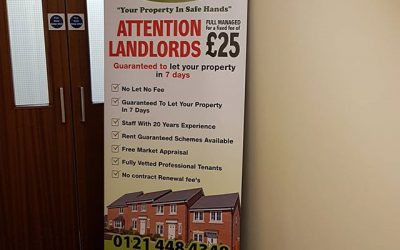 Roller banner for prime properties #bigprintbirmingham #printingbirmingham #signmaker #signs #birmingham #windowart #shopwindows #signboards #wallart #wallpaper #officewallart #officewallartwork