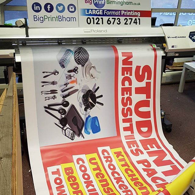PVC banners being printed. Call me if you need any #bigprintbirmingham#printingbirmingham #printshop #shopsigns #dedicated #motivated #birmingham #printing #signshop