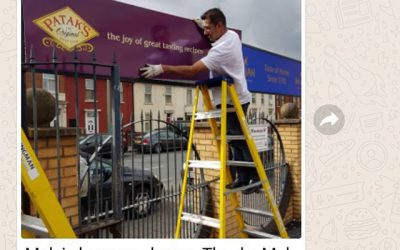 Another happy customer.#bigprintbirmingham #printingbirmingham #bigprintbham #signmaker #signs #happyclients #advertisingboard