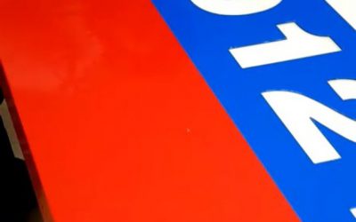 Weeding excess vinyl from this signboard.#bigprintbirmingham #printingbirmingham #bigprintbham #signmaker #signs #signboards