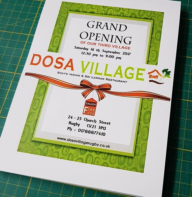100 A5 flyers printed and ready for collection.#bigprintbirmingham #printingbirmingham #signmaker #signs #printshop #a5flyers #dosa