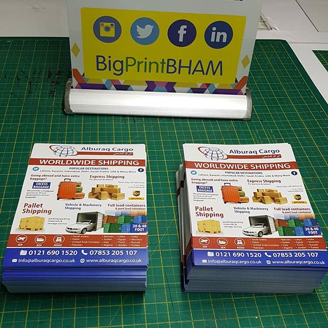 A5 flyers x1000 ready for collection.#bigprintbirmingham #printingbirmingham #signmaker #signs #printshop #signshop #a5flyers