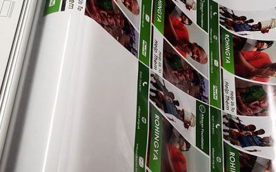 A2 size posters being printed for Albayan.Org.Uk supporting the #Rohingya Muslims#bigprintbirmingham #printingbirmingham #signmaker #signs #printshop #signshop #posters