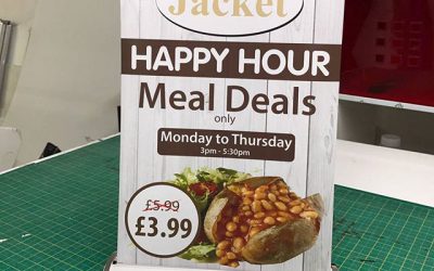 A3 desktop roller banners available, design is free with each order.#bigprintbirmingham #printingbirmingham #signmaker #signs #printshop #signshop #rollerbanner