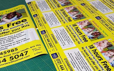 A3 and A2 size correx boards being produced for a nursery based in Birmingham#bigprintbirmingham #printingbirmingham #bigprintbham #signmaker #signs #printshop #correxboards