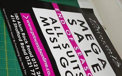 A0 size window posters, designed and printed by us#bigprintbirmingham #printingbirmingham #bigprintbham #signmaker #signs #posters