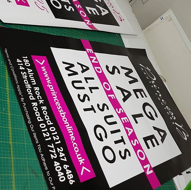 A0 size window posters, designed and printed by us#bigprintbirmingham #printingbirmingham #bigprintbham #signmaker #signs #posters