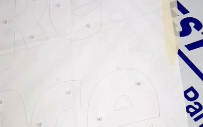 Applying locators to a 2nd signboard#bigprintbirmingham #printingbirmingham #signmaker #signs #printshop #signshop