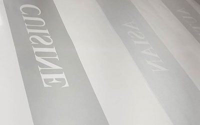 Reverse cut window frosting being prepared for a restaurant based in Leicester#bigprintbirmingham #printingbirmingham #signmaker #signs #printshop #windowfrost