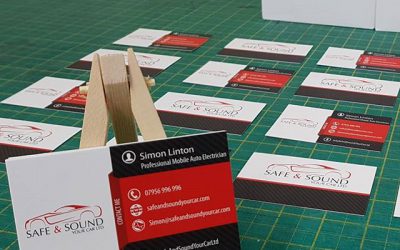 Business Cards ready for collection for @safeandsoundyourcarltd#bigprintbirmingham #printingbirmingham #signmaker #signs #printshop #businesscards