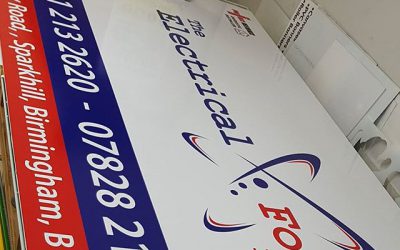 8×4 foot shop sign, FoamX 5mm#bigprintbirmingham #printingbirmingham #signmaker #signs #printshop #foamx #shopsigns