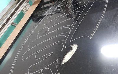 Cutting a new signboard,Mak of Big Print Birmingham 07702153393#bigprintbirmingham #printingbirmingham #signmaker #signs #printshop #signshop #shopsigns