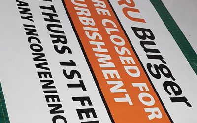 3×2 PVC banner for #truburger#bigprintbirmingham #printingbirmingham #signmaker #signs #birmingham #printshop #signshop #pvcbanners