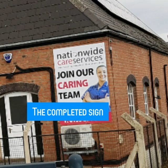 Signboard gone up in Derby this week.#nationwidecareWhatsapp or call me Mr Big Print 07702153393 if you need a shop signBig Print BirminghamUnit 3, 45-47 Formans Rd, Sparkhill B113AR