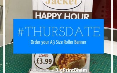 #Thursdate Order your A3 Size Roller Banner.#marketing #marketingideasBig Print Birmingham, Unit 3, 45-47 Formans Rd, Sparkhill B113AR07702153393