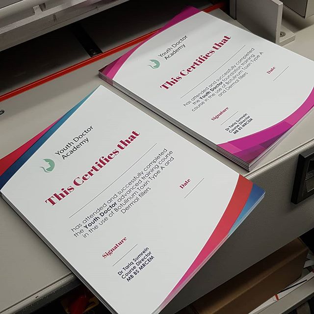 We can print your #Certificate printing. These are printed on 350gsm silk paper and then Laminated.Call Mr Big Print on 07702153393 to order yours.#printshop