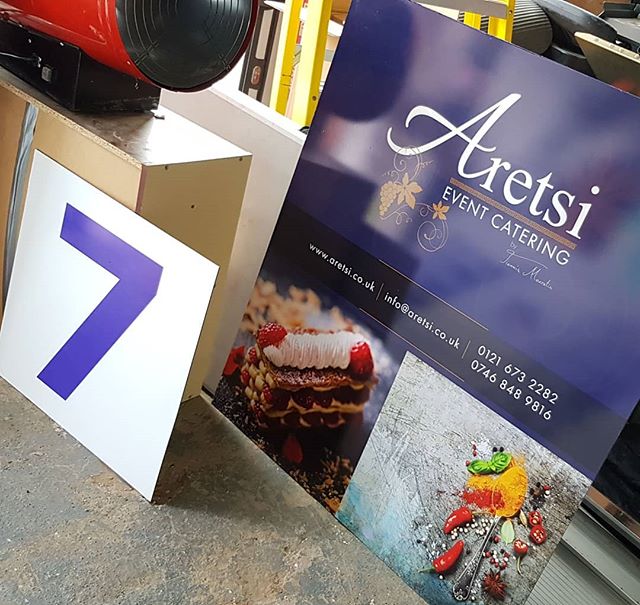 Signboards for a catering company new unit.To place an order whatsapp Mr Big Print on 07702153393#Catering #signboard