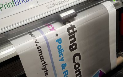 PVC banner being printed. 3 fit by 10 x2Call me if you need one printed.Mak of Big Print BirminghamUnit 3, 45-47 Formans Rd, Sparkhill B113AR