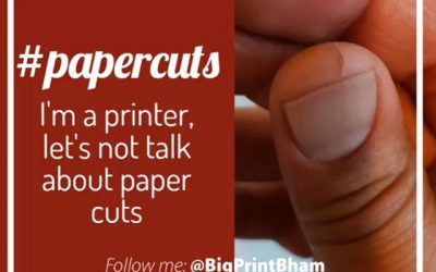 #papercutsI'm a printer, let's not talk about paper cuts.Mr Big Print 07702153393