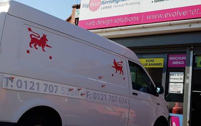 Van livery being applied.Call Mr Big Print to book your car or Van!Big Print BirminghamUnit 3, 45-47 Formans Rd, Sparkhill B113AR