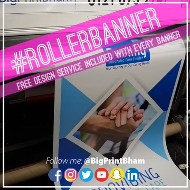#rollerbannerFree design service included with every Roller Banner order.Mr Big Print 07702153393