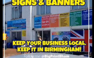 We can fit your signs and banners
