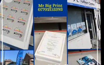 Afew jobs I printed this week.Contact Mr Big Print on 07702153393 to place your orders